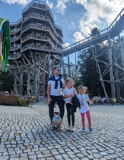 Słotwiny Arena - wieża widokowa w Krynicy